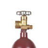 Beverage Elements 23 cu ft nitrogen cylinder steel recertified valve closeup