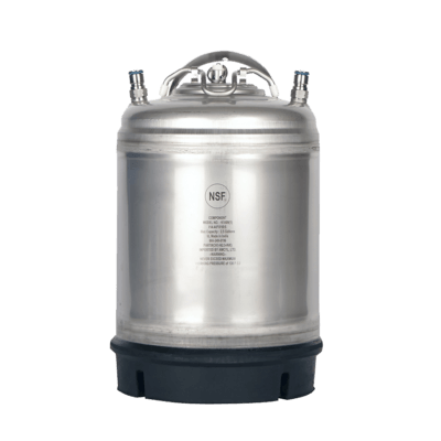 Beverage Elements 2.5 gallon ball lock keglements AMCYL stainless steel single handle 2 point 5 gallon ball lock keg single handle