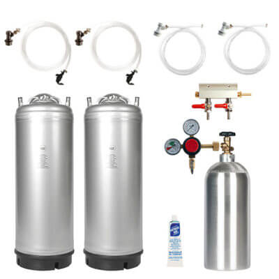 Beverage Elements Dual Keg Kegerator Kit KIT10