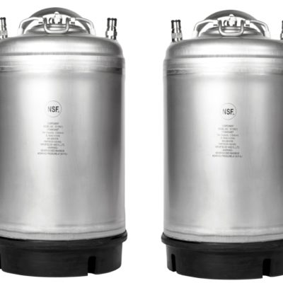 3 Gallon Single Handle AMCYL Kegs - 2 pack